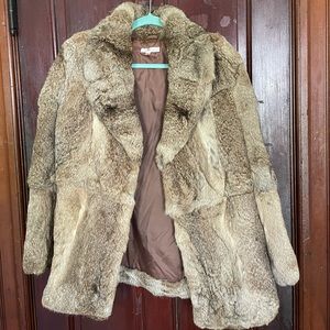 100 percent rabbit fur vintage jacket